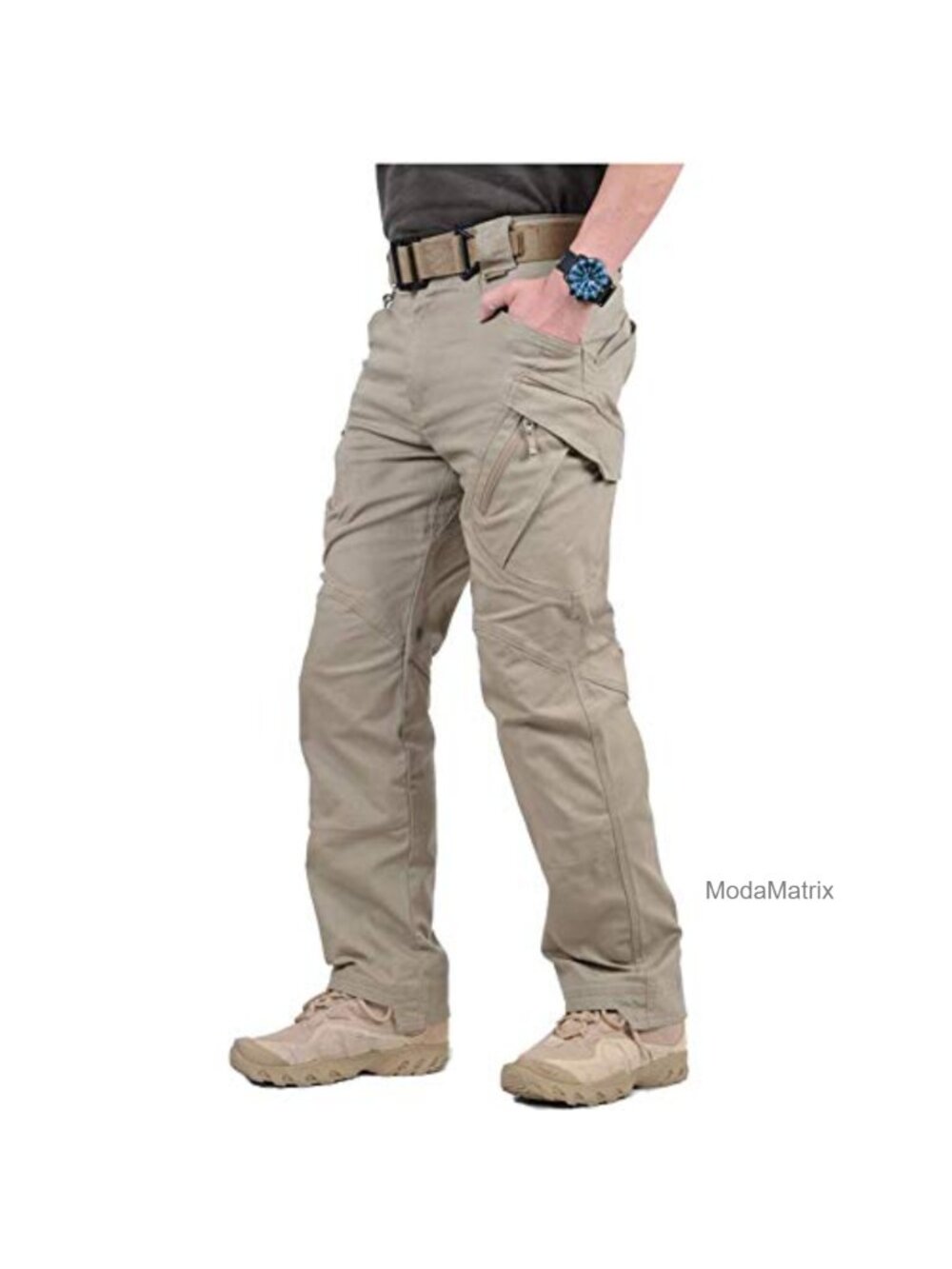 Men's Tactical Cargo Pants Stretch Cotton Hiking Outdoor Combat